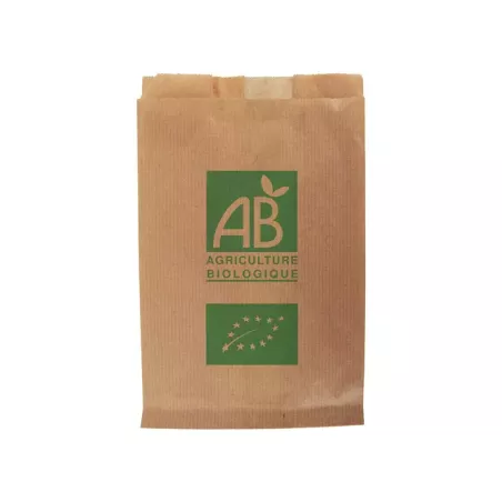SAC FRUIT 1KG KRAFT BRUN 36Grs 17+6X26CM IMPRIME AVEC LOGO AB