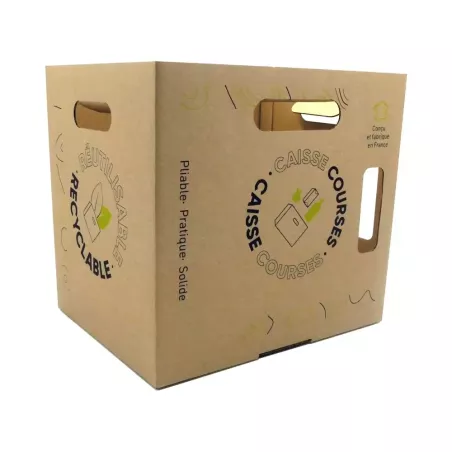 CAISSE DRIVE ET COURSE CARTON BRUN 340X268X320MM CONTENANCE 27L
