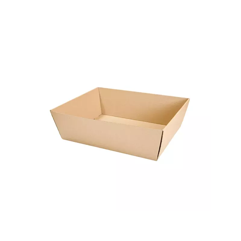 CORBEILLE CARTON BRUN MICROCANNELURE 382 G/M2 34x20,5x11 CM
