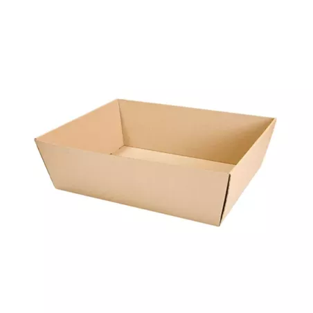 CORBEILLE CARTON BRUN MICROCANNELURE 382 G/M2 34x20,5x11 CM