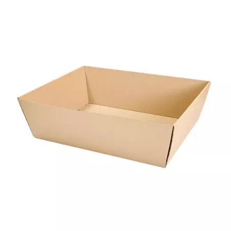 CORBEILLE CARTON BRUN MICROCANNELURE 382 G/M2 39x30x13 CM