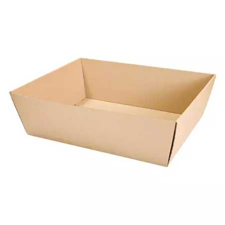 CORBEILLE CARTON BRUN MICROCANNELURE 382 G/M2 40x26x6 CM