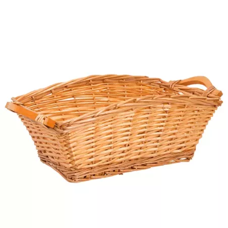 CORBEILLE OSIER NATUREL 42x25x16,5 CM