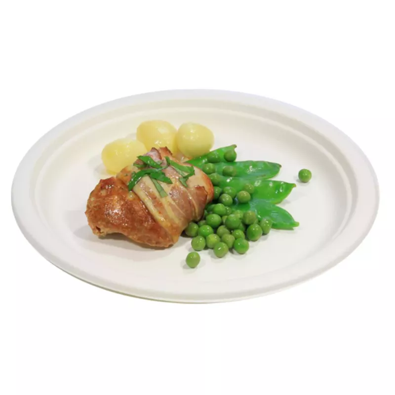 ASSIETTE CANNE A SUCRE RONDE diamètre 23CM