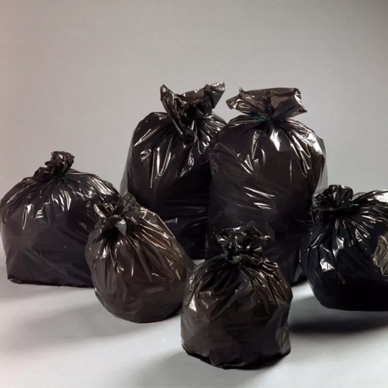 SAC POUBELLE NOIR 150L PEBD 820X1250MM 70 microns NOIR