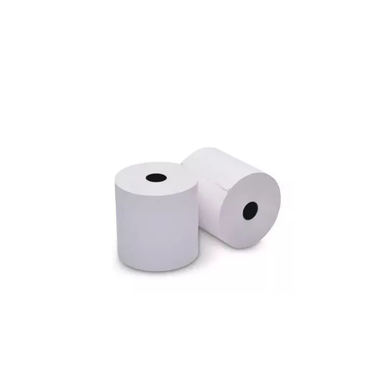 BOBINOT THERMIQUE 80X80X12MM 55GRS SANS BPA 5 ROULEAUX POUR CAISSE