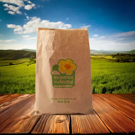 SAC PAPIER "Bienvenue à la ferme " 18+8+27CM